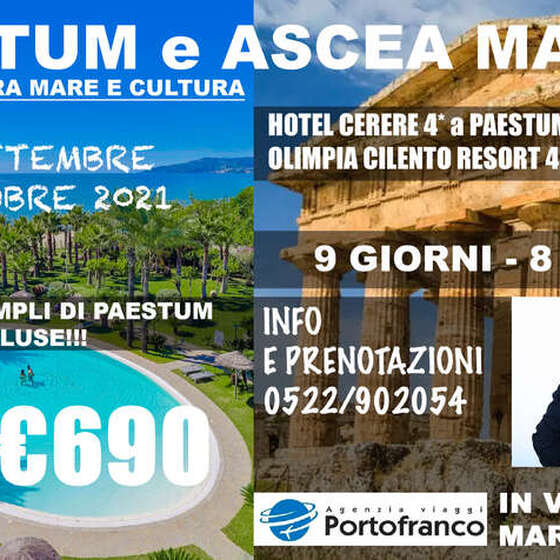 Parti con noi! Cilento 2021 - Paestum e Ascea Marina